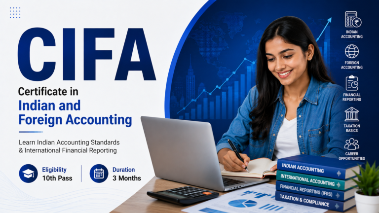 Student learning Indian and foreign accounting with Tally Prime in the C-DIT CIFA course through Mercy Institute of Technology LLP, Guruvayoor