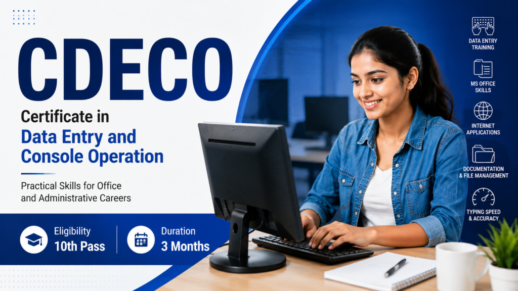 Certificate in Data Entry and Console Operation (CDECO)