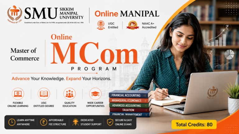 Student pursuing Online Master of Commerce from Sikkim Manipal University through Online Manipal